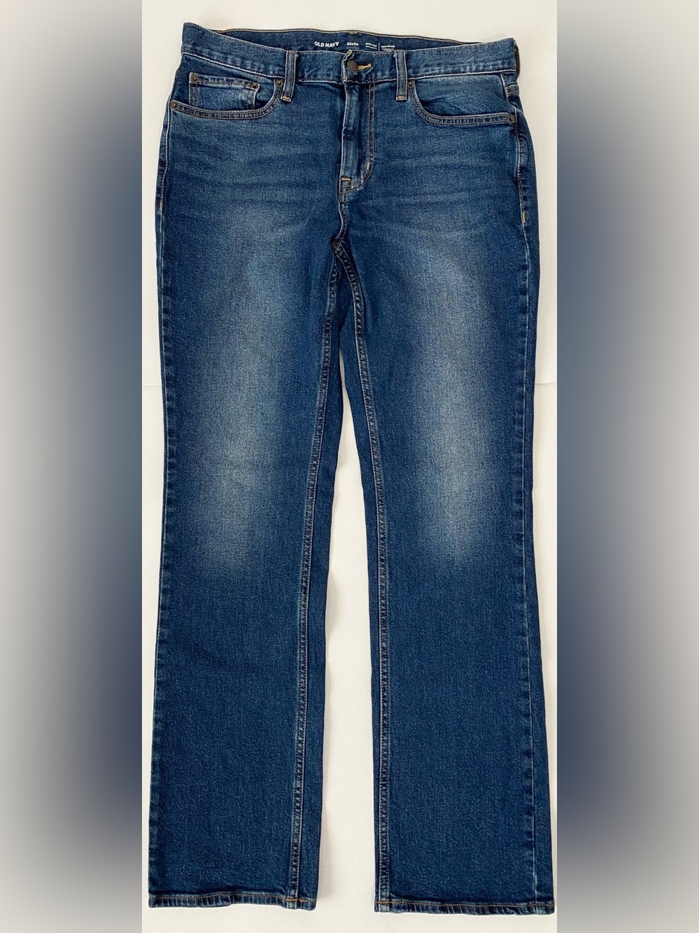 Old Navy Men's Medium Denim Blue Bootcut Jeans 32x34